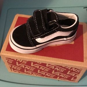 Black and white Todler Vans